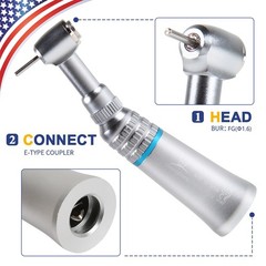 NSK Style Dental Low Speed Contra Angle Handpiece Push Button Fit FG1.6MM Burs
