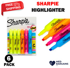 SHARPIE Accent Tank-Style Highlighters 25876 Assorted Colors – 6 Pack
