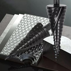 3Pcs/Set HSS Step Drill Bit Set Large Cone Titanium Bit Metal Hole Cutter