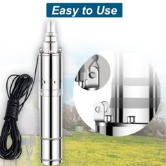3″ Solar Pump Submersible Pump Bore DC 24V 270W Deep Well Pump + MPPT Controller
