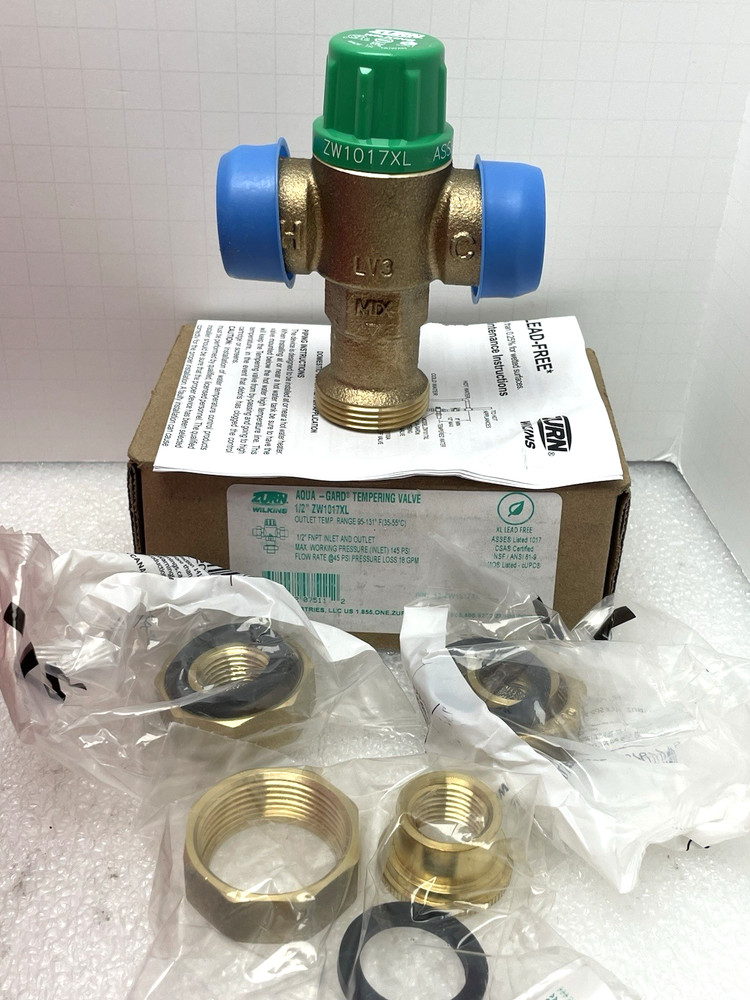 ZURN WILKINS ZW1017XL AQUA-GARD 1/2″ THERMOSTATIC MIXING TEMPERING VALVE FNPT