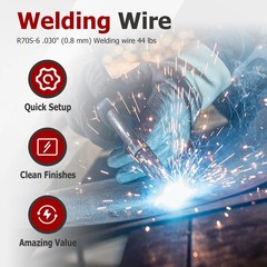 ER70S-6 .030″ (0.8 mm) Mild Steel MIG Welding Wire – 44 Lbs Roll Wire New