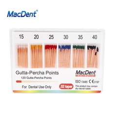 MacDent Dental Endodontic Gutta Percha Point & Absorbent Paper Obturation Points