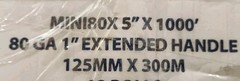 (2)Rolls Shrink Wrap Stretch Film w/Handle- 5″x1000′- 125mmx300m-80 Gauge- Clear
