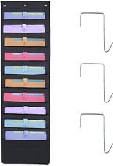 10 Pockets Over Door Hanging Wall File Organizer Oxford Cloth Storage Chart