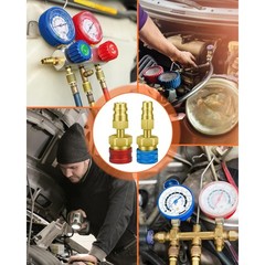 R1234YF Adapter Kit for R134A AC Charging with Quick Connect Couplers