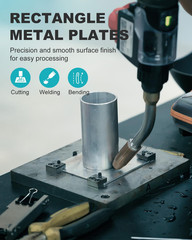 4 Pcs 16 Gauge Steel Sheets Metal Cold Rolled Steel Plate, 12″ X 4″ Weldable Met