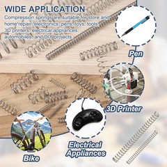 10 x Small Compression Spring 3 mm OD 0.3 mm Wire 5 mm Free Length