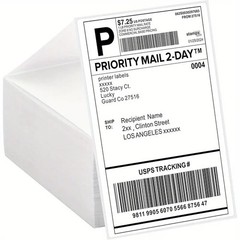 500 Fanfold 4×6 Direct Thermal Shipping Barcode Mailing Label Paper 4″x6″ US
