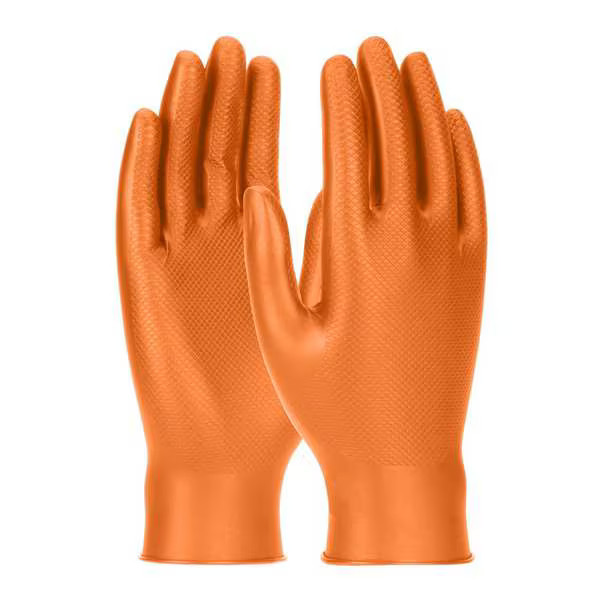Grippaz Skins, Disposable Gloves, 6 mil Palm, Nitrile, Powder-Free, L ( 9 ), 50