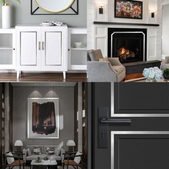 Silver Metalized Mirror-Like Finish Molding Trim, Peel and Stick Strip for Mi…