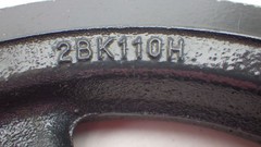 Browning 2BK110H Cast Iron 2-Groove V-Belt Sheave Pulley 10.75″ OD NOS