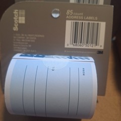 Scotch 85 count Address Labels 3″x 4″ 10 Yard Roll