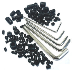 95Pcs Set Screws Assortment Kit with Hex Wrench, Grub Screws M3 M4 M5 M6 M8
