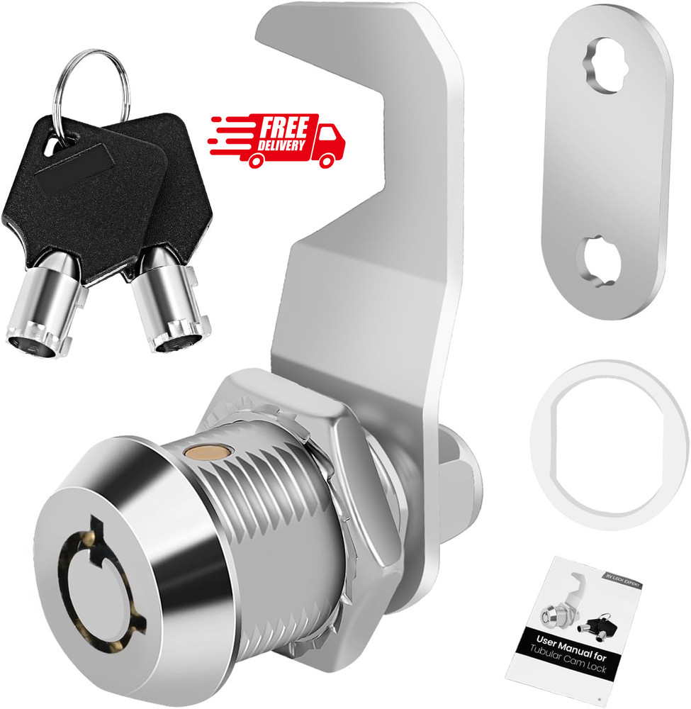Harbor Freight Tool Cart Lock – Zinc Alloy (5/8 Inch 1 Pack-Black) – Hook Cam