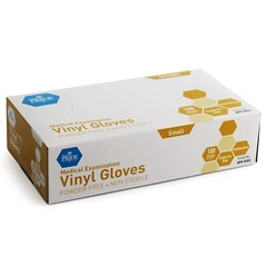 MedPride Medical Examination Vinyl Gloves ,N/S Powder Free-Small-100 Gloves/Bx