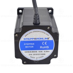 Nema 34 Stepper Motor 8.2Nm 114mm 6A 14mm Key-way Shaft 4 Wires CNC Lathe Router