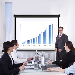 Black Projector Screen Pull Down 16:10 Foldable Wall Mount HD Projection Screen