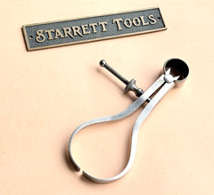Rare/Antique STARRETT No.76 Thread Calipers W/Square Legs, 3.0” Size & Capacity!
