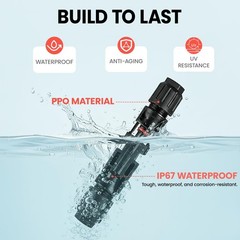 Solar Crimper Tool Kit With 12Pcs MC4 Connectors 2 Solar Connector Spanner Wrenc