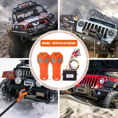 12V Wireless Winch Remote Control 2 Pack – 100FT Universal 5 Wire Controller …