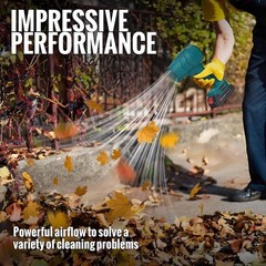 GARLLEN Cordless Leaf Blower 35000 RPM, 21V Powerful Handheld Blower with 2X …