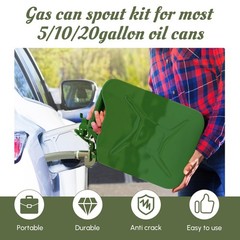 Flexible Jerry Can Spout/Nozzle Gas Canister Rubber Nozzle Fits for 5litre, 1