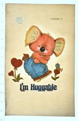 Original VINTAGE 1970s Heat Transfer | I’m Huggable Koala Bear