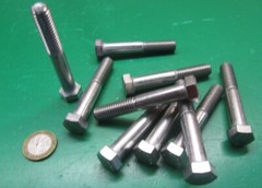 18-8 Stainless Steel Bolt, PT, 7/16-14 x 2 3/4″ Length, 10 pcs