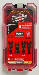 NEW Milwaukee OPEN-LOK 49-10-9112 6pc Multi-Tool Blade Kit with Storage Case