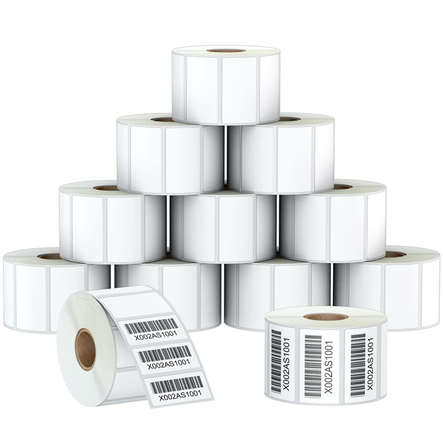 2×1 1300/Roll Direct Thermal Shipping Barcode Label Address Multipurpose Sticker