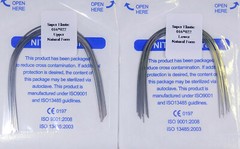 200Pcs Dental Orthodontic Niti Arch Wire Rectangular Round Natural Bracket Brace