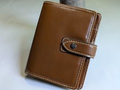 Filofax Malden Ochre Leather Pocket Size 6 Ring Planner Used EUC