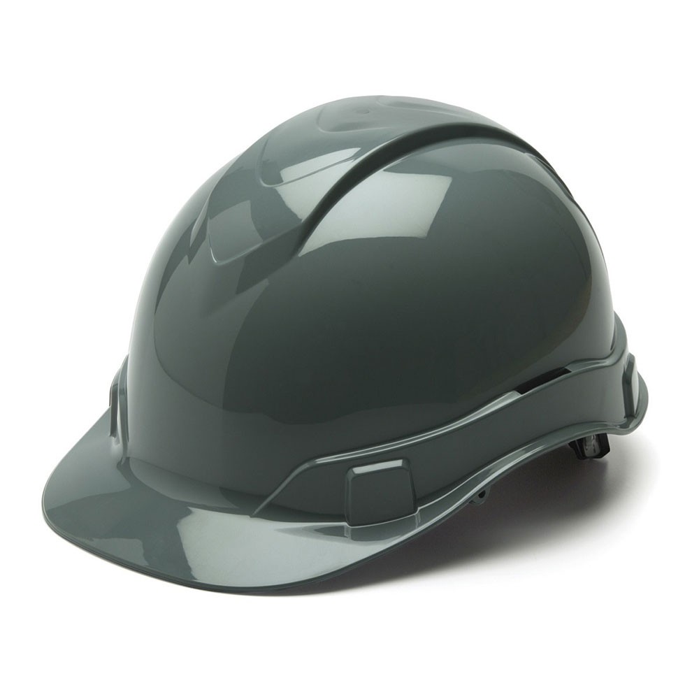 Pyramex HP44113 Ridgeline Cap Style Hard Hat 4-Point Ratchet Slate Gray