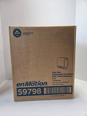 Motion Activated Paper Towel Dispenser Hardwound Black Plastic enMotion 59798