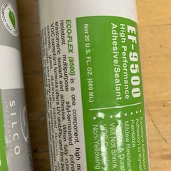 Lot 10: Silco Eco-Flex EF-9500 High Performance Hybrid Adhesive/Sealant 20oz New