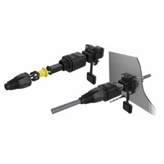 CNLINKO Ethernet Connector RJ45 Socket Panel Mount Outdoor Waterproof IP67 Metal