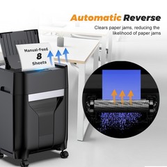 QUIETLEMON 120-Sheet Paper Shredder Cross Cut Commerical For Office Home New