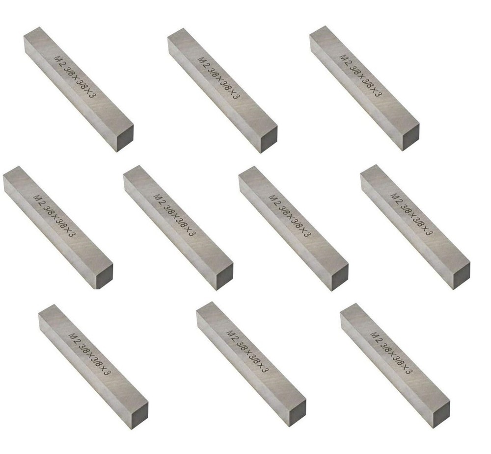 10 PCS 3/8″ X3/8″ X 3″ M2 HSS TOOL BIT SQUARE LATHE FLY CUTTER MILL BLANK