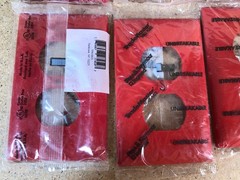 Pass & Seymour TP8-Red Duplex Receptacle Wall Plate 1-Gang Nylon Red Lot of 17