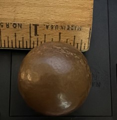Solid Copper Sphere Ball Approximately 1 Inch Diameter 113 Grams Mill Grinding