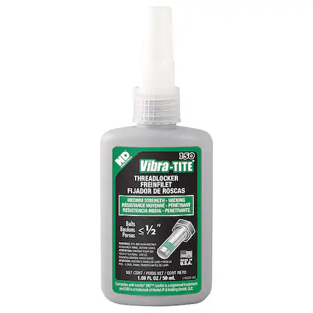 Vibra-Tite 15050 Wicking Threadlocker, Vibra-Tite 150, Green, Medium Strength,