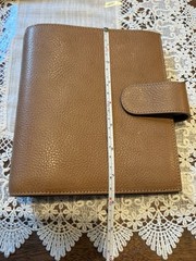Moterm Personal Wide Luxe 2.0 Full Grain Leather Vegetable Tan In Dune Color