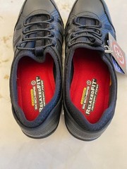 NEW Skechers Work Sz 6 “Rodessa” Black Womens Slip On Sneakers Memory Foam Sole
