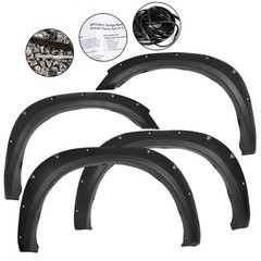 Fender Flares 4PCS for Ram 2500/3500 2010-2018 Black Paintable Matte Textured