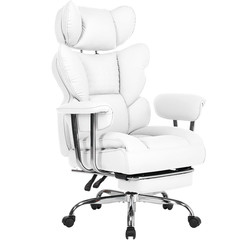 Big and Tall Ergonomic Office Chair,Scratch-Resistant PU Leather Executive Chair