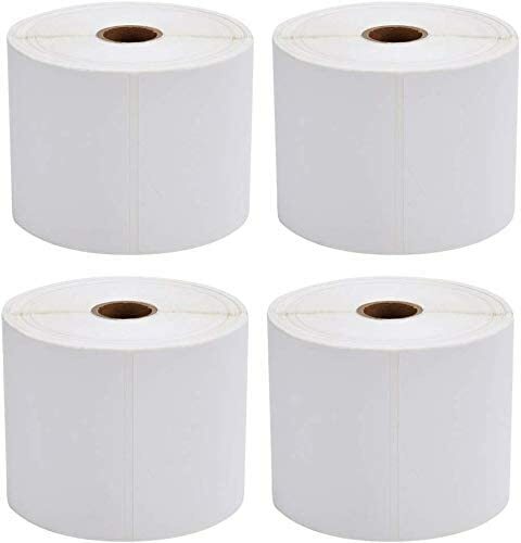 Direct Thermal 4×6 450/per roll 1800 Labels 4 Rolls Shipping Zebra Eltron etc.