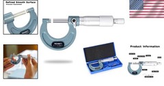 Carbide Tipped Outside Micrometer Kit – 0.001″ Graduation, Rust-Resistant Finish