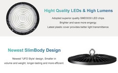 8-Pack 200W UFO LED High Bay Lights – Commercial Grade for Warehouses & Garages