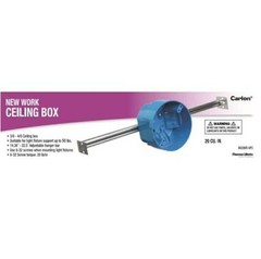 Carlon 1-Gang New Work Electrical Ceiling Box with Adjustable Hanger Bar 5pcs